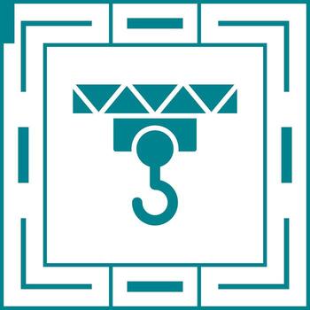 icono de vector de grúa