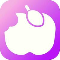 Apple Eaten Vector Icon