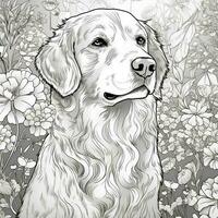 Art Nouveau Dog Coloring Pages photo