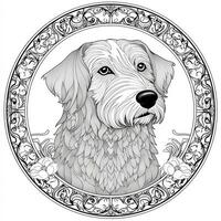 Art Nouveau Dog Coloring Pages photo