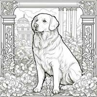 Art Nouveau Dog Coloring Pages photo