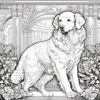 Art Nouveau Dog Coloring Pages photo