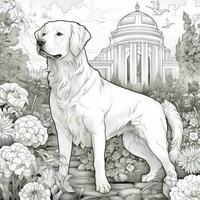 Art Nouveau Dog Coloring Pages photo