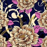 floral abstract pattern suitable for textile and printing needs vector