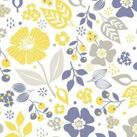 floral abstract pattern suitable for textile and printing needs vector