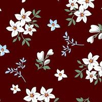 floral abstract pattern suitable for textile and printing needs vector