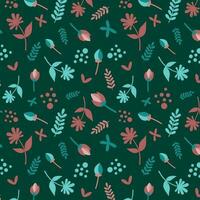 floral abstract pattern suitable for textile and printing needs vector