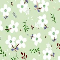 floral abstract pattern suitable for textile and printing needs vector