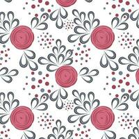 floral abstract pattern suitable for textile and printing needs vector