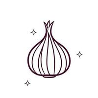 Hand Drawn Onion. Doodle Vector Sketch Illustration