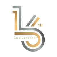 16 years anniversary logo vector