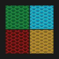 Fish scale pattern illustration vector