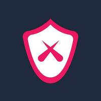 3D Security logo and symbol vector