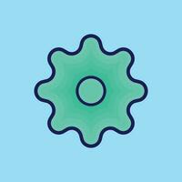 cog infographic icon vector