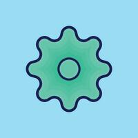 cog infographic icon vector