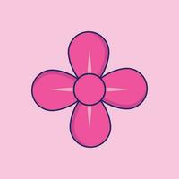 Spring flower icon vector