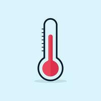 Temperature weather thermometers meteorology scale temp control icon vector