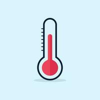 Temperature weather thermometers meteorology scale temp control icon vector