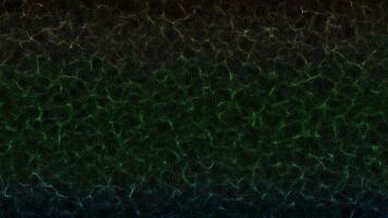 Abstract dynamic particle wave of lines. Futuristic glowing particle lines digital background video