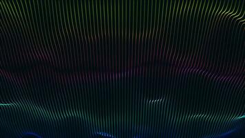 Abstract dynamic particle wave of lines. Futuristic glowing particle lines digital background video