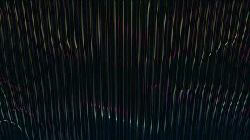 abstrakt dynamisk partikel Vinka av rader. trogen lysande partikel rader digital bakgrund video