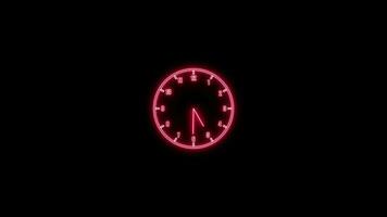 neon klocka timer video