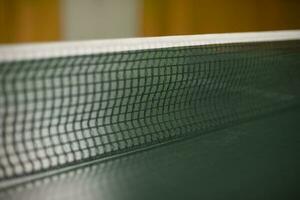 Grid above table. Table tennis table. Net in tennis. photo