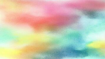 Watercolor pastel background. aquarelle colorful stains on paper ai generated. photo