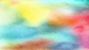 Watercolor pastel background. aquarelle colorful stains on paper ai generated. photo