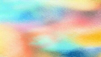 Watercolor pastel background. aquarelle colorful stains on paper ai generated. photo