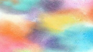 Watercolor pastel background. aquarelle colorful stains on paper ai generated. photo