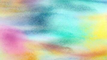 Watercolor pastel background. aquarelle colorful stains on paper ai generated. photo