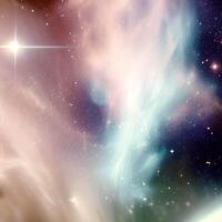 Picturesque soft and bright nebula Galaxy Space photo