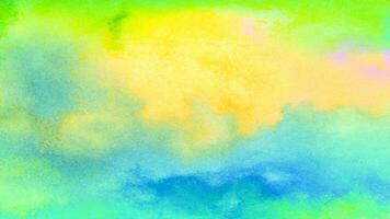 Watercolor pastel background. aquarelle colorful stains on paper ai generated. photo