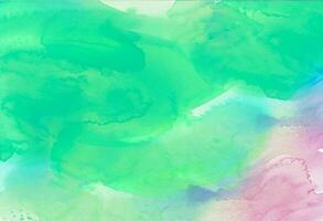 Abstract pastel watercolor hand painted background texture. aquarelle abstract emerald backdrop. ai generated photo