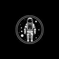 Astronaut, Minimalist and Simple Silhouette - Vector illustration