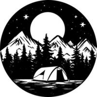 Camping - High Quality Vector Logo - Vector illustration ideal for T-shirt graphic