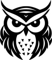 Owl, Minimalist and Simple Silhouette - Vector illustration