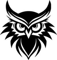 Owl, Minimalist and Simple Silhouette - Vector illustration