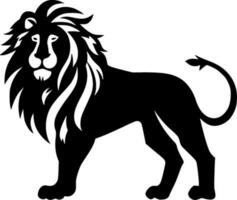 Lion, Minimalist and Simple Silhouette - Vector illustration