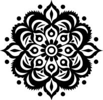 mandala - minimalista y plano logo - vector ilustración