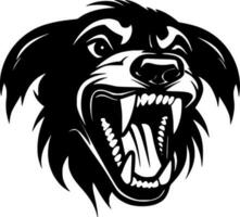 Dog - Black and White Isolated Icon - Vector illustration