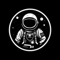 Astronaut, Black and White Vector illustration