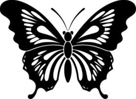 mariposa, negro y blanco vector ilustración