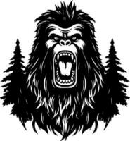 Bigfoot, Minimalist and Simple Silhouette - Vector illustration