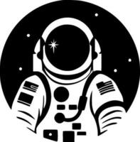 astronauta - minimalista y plano logo - vector ilustración