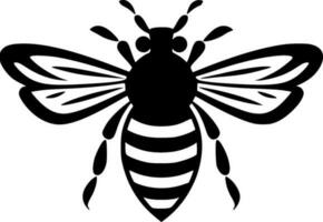 abeja - minimalista y plano logo - vector ilustración