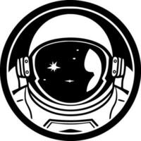 Astronaut - Minimalist and Flat Logo - Vector illustration