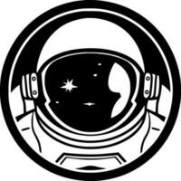 Astronaut - Minimalist and Flat Logo - Vector illustration