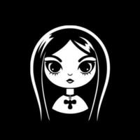 Gothic, Black and White Vector illustration